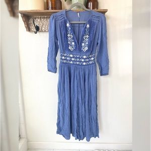 Free People Periwinkle Midi Dress